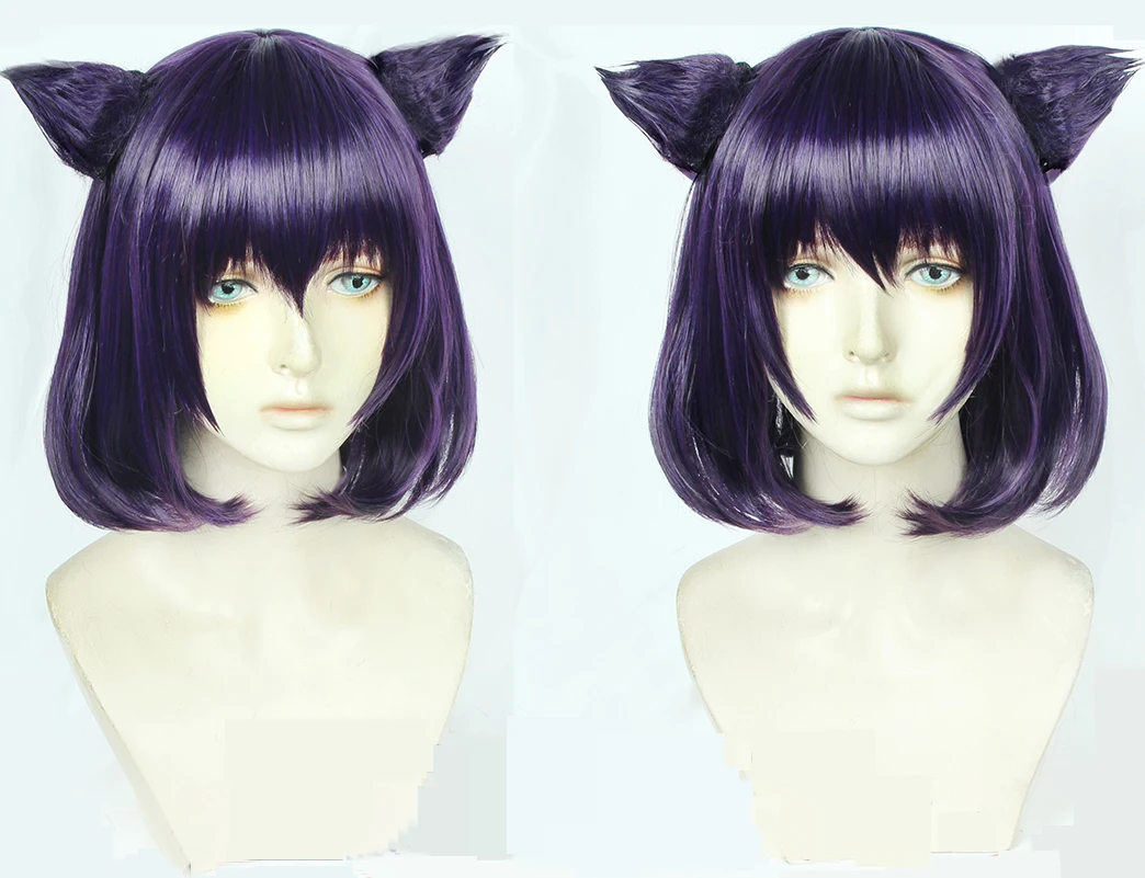 RWBY Blake Belladonna Cosplay Wigs High temperature Fiber Synthetic Hair  Purple Short Hair + free wig cap| | - AliExpress