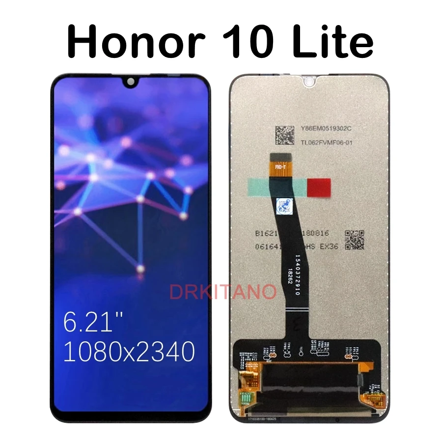ЖК дисплей DRKITANO для Huawei Honor 10 Lite сенсорный экран HRY LX1 сменный с рамкой|Экраны
