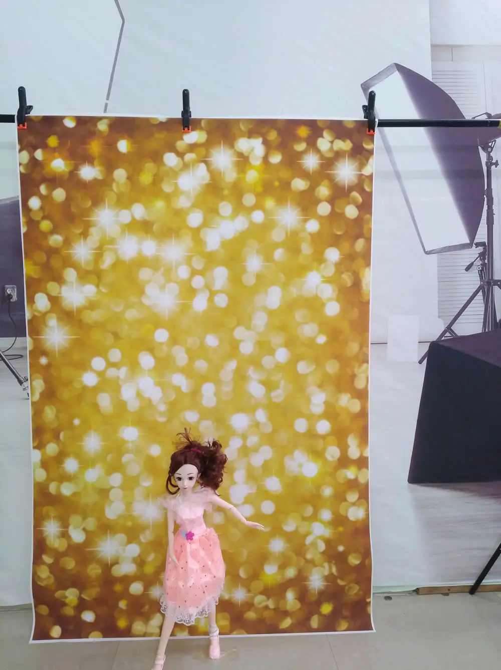 

Bokeh Backgrounds Golden Color Photography Backdrops Sparkle Photo Studio Glitter Wallpapers Photophone