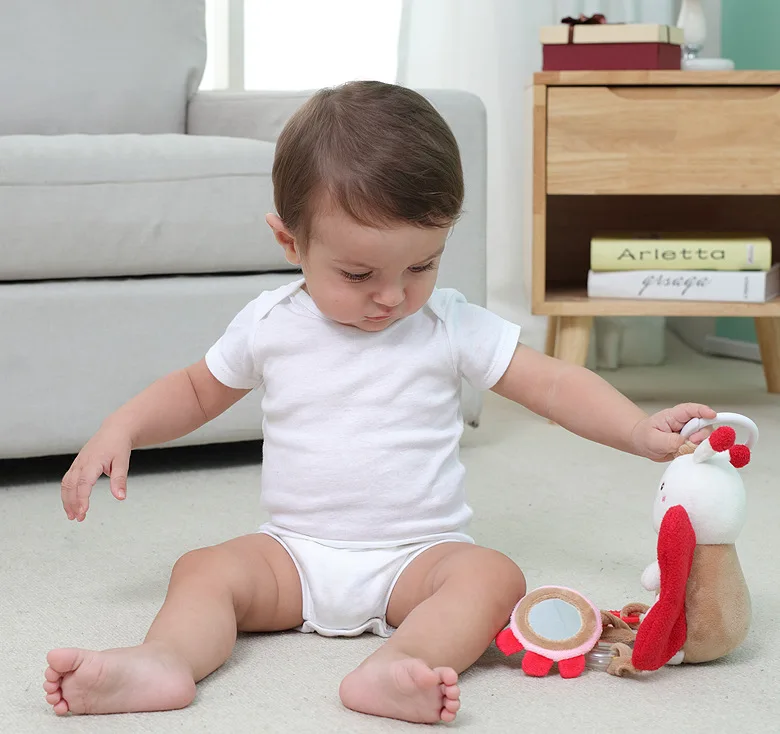 Jjovce Колокольчик для детской кроватки От 0 до 1 года плюшевые Висячие игрушки мягкие игрушки с прорезывателем детские игрушки для кроватки