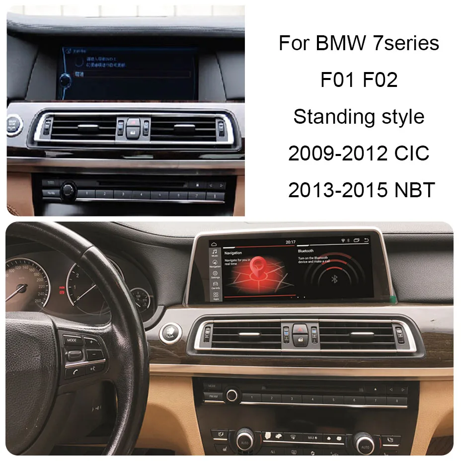 US $505.75 123 Android 10 8Core 4G64G GPS Navigation Multimedia Player Car Radio For BMW 7 Series F01 F02 20092015 Standing Style