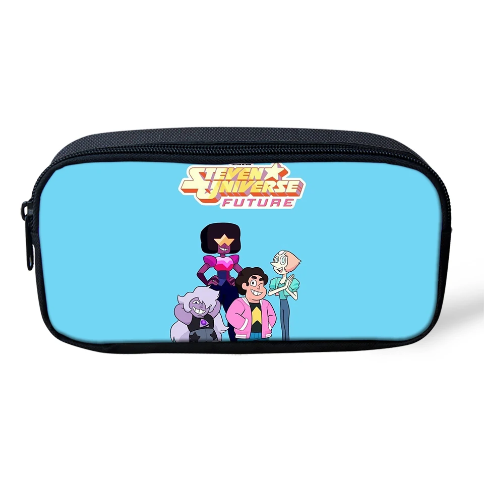 

HaoYun Fashion Kids Pencil Bags Steven Universe Pattern Girls Travel Make-up Bags Cartoon Anime Design Students Mini Pen Bags