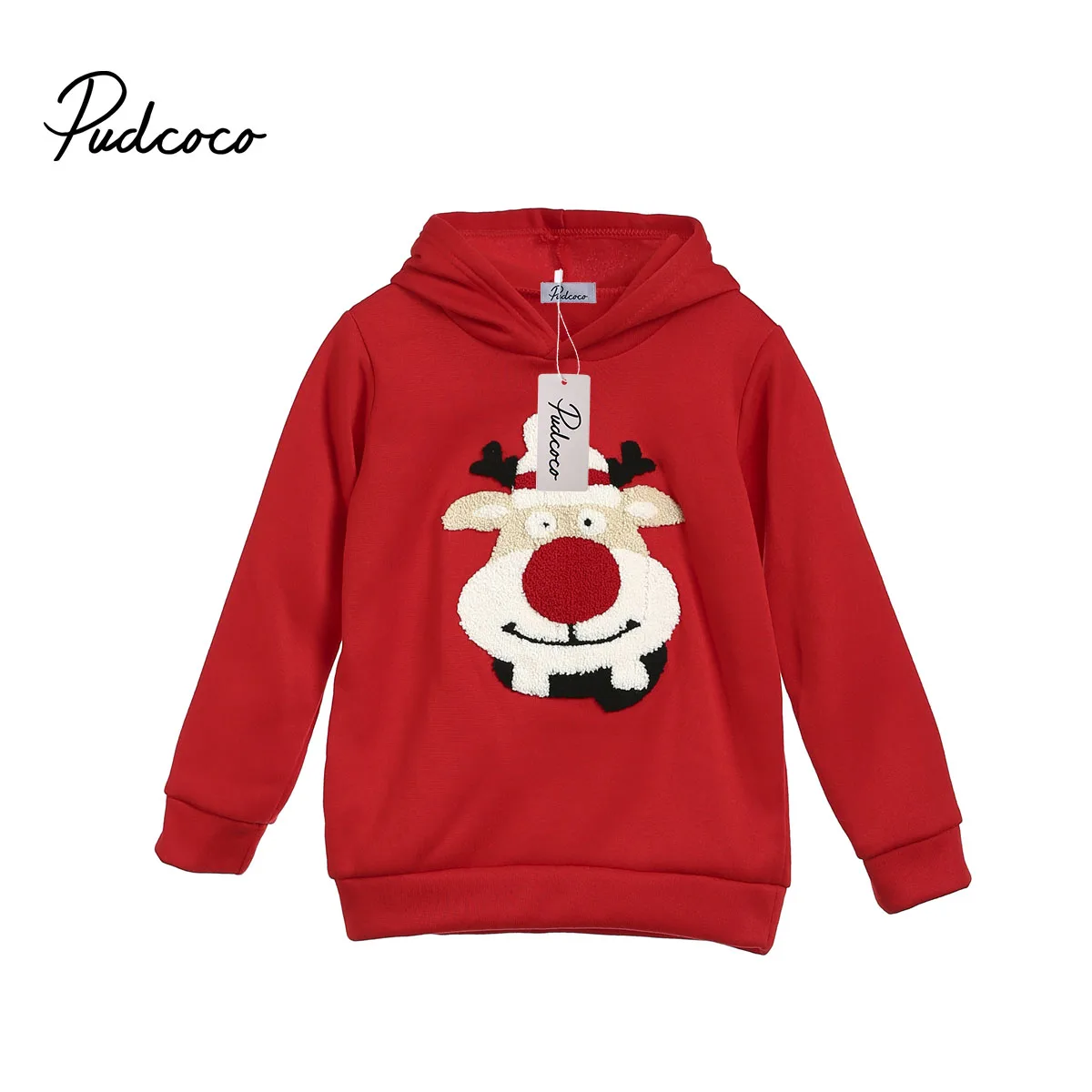 Christmas Family Matching Top Women Men Baby Hoodie Girl Boy Kid Pullover Sweatshirt Jumper Family Matching Top Blouse Clothes