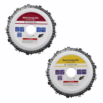 

4.5 Inch Circular Saw Blade Chainsaw Chain Wood Carving Disc Woodworking Angle Grinders Universal For Wood Cutting Discs