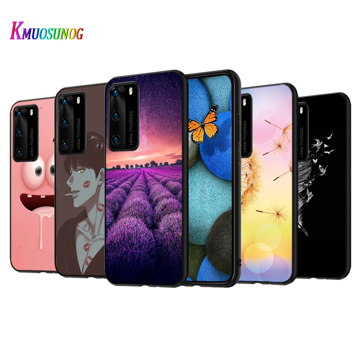 Фруктов животных модный силиконовый чехол для Huawei P40 P30 P20 Pro P10 P9 P8 Lite E Plus 2019 2017 5G