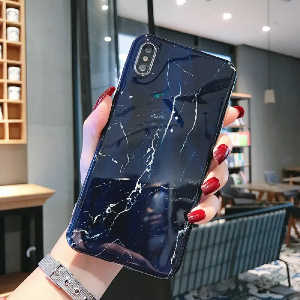 Мраморный чехол для Coque iphone 11 Pro Max 7 XS MAX чехол из мягкого ТПУ задняя крышка для iphone 6 6S 7 8 Plus iphone X XR чехол - Цвет: 9