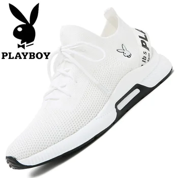 

playboy men's shoes running sports and leisure fashion high quality light and breathable versatile heightening shoes Sneakers