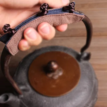

Pot Grip Cover Heat Resistant Cloth Beam Iron Pot Handle Insulated Small Cloth Cover Copper Pot Silver Teapot Applicable Tea Cer