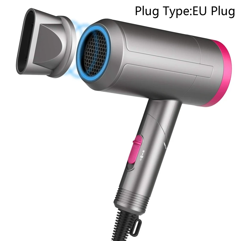 Portable Folding Hair Dryer Radiation Free Ionic Infrared Low Noise Compact Blow Dryer Best For Pregnancy Kids Use