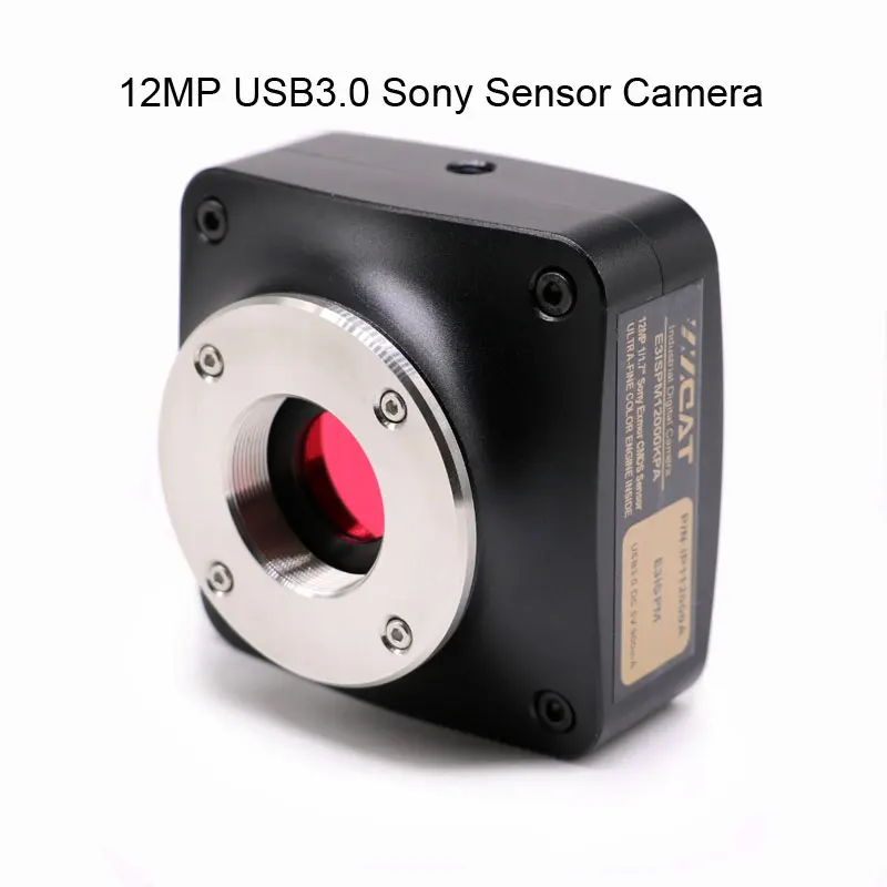6.3MP 12MP 20MP sony сенсор микроскоп цифровая камера CCD электронный окуляр промышленная камера для биологической микроскопио - Цвет: 12MP