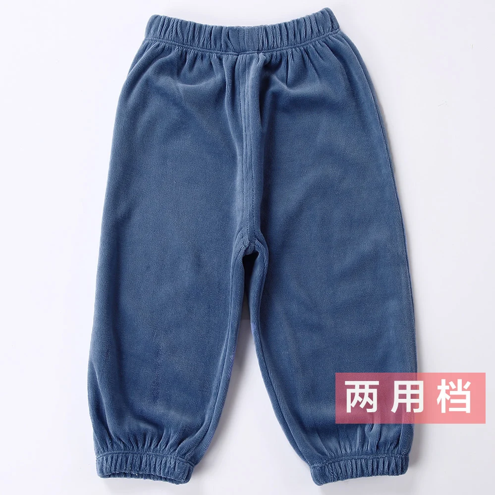 Baby velvet pants spring&autumn Sports boy and girl lanterns large PP loose Hallen pants children Overalls winter trousers