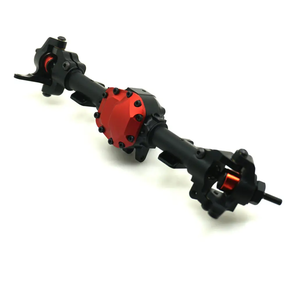 YEAHRUN металлический сплав Передняя ось с зубчатой передачей для RC 1/10 автомобилей осевой SCX10 II 90046 90047 RC Рок Гусеничный автозапчасти обновленный