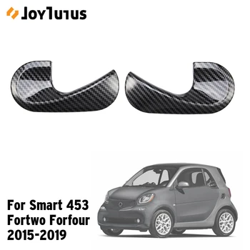 

Inner Door Handle Cover For Smart Fortwo Forfour 453 2015-2019 Carbon Fiber Panel Car Door Handle Sticker Car Styling