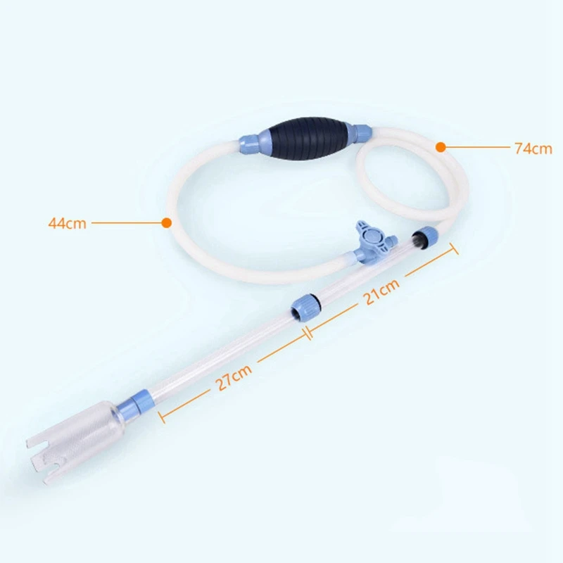 Очиститель аквариума набор облегчает частые изменения воды силиконовый всасывающий сифон для очистки небольших аквариумов