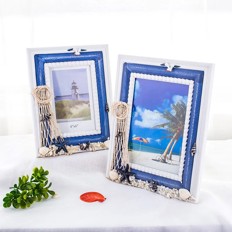 1PCS Retro 6-inch 7-inch Mediterranean Style Creative Photo Frame Decoration Home Ornaments Picture Frames | Дом и сад