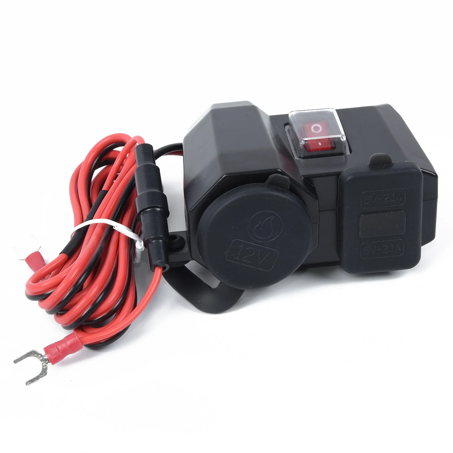 Двойной USB Мотоцикл вольтметр прикуриватель выход Универсальная Замена
