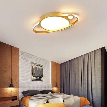

Nordic Led Master Bedroom Light Modern Simple Golden Ceiling Light Creative Cool Warm Home Room Lighting Ceiling Lamp
