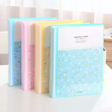 

Fresh Flower Paper File Holders A4 Document Holder Paper Folder Storage Binder Pouch Package Office School 30/40/60/80pages