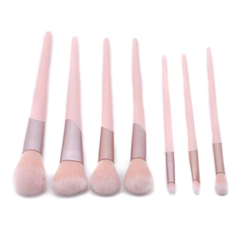 

7Pcs/Set Makeup Brushes Set Cosmetic Foundation Powder Blush Eye Shadow Lip Blend Make Up Brush Tool Kit Maquiagem