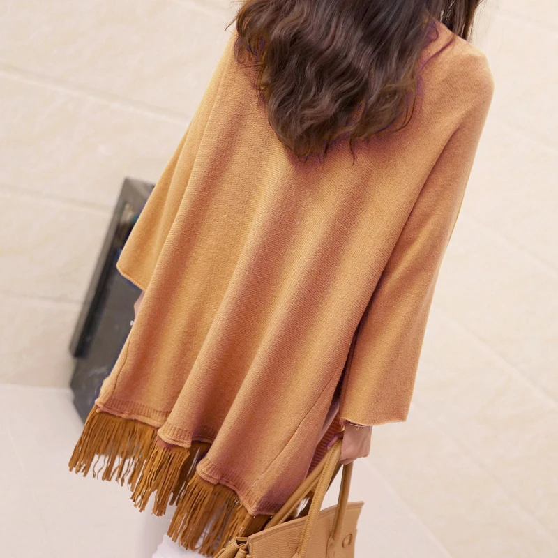 Neploe Korean Crazy Style Loose Wild Cardigan Feminino V Neck Tassel Min Long Knit Sweater Simple Sueter Mujer Invierno 45958 - Цвет: light tan