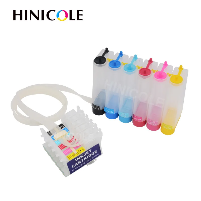 Hinicole T0821 Printer Ciss Ink Tank For Epson Stylus Photo T50 R290 R295 R390 RX590 RX610 RX615 RX690 | Компьютеры и офис