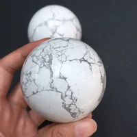 Natural howlite sphere quartz crystal balls sphere polished healing crystal stone ball for decoration 1