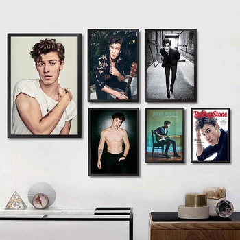 

Poster Custom Shawn Mendes Painting Poster Home Decor Wall Pictures For Living Room Painting Decorative