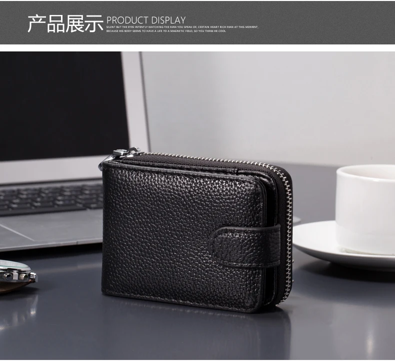 SHUJIN Leather Card Wallet Men Business Bank Card Holder Thin Credit Card Case Convenient Small Cards Pack Cash Pocket NEW