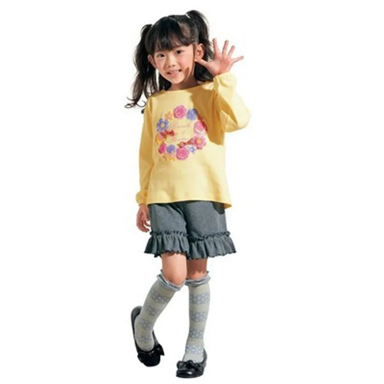 Nissen Spring And Autumn New Style Cotton Crew Socks Orders Exported to Japan Girls Thigh High Socks Sweat Absorbing CHILDREN'S
