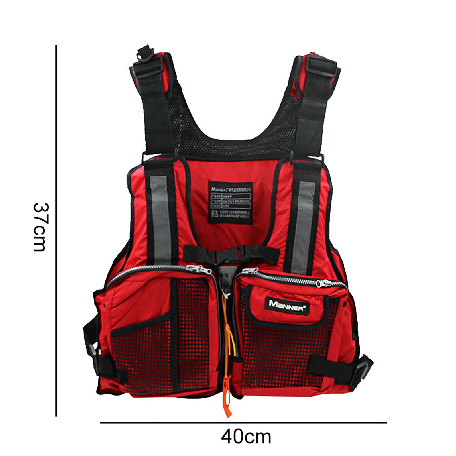 Life jacket Unversal Paddle Kayak Life Vest Life Jacket for Adult Survival Suit Water Sports Safety Wear with Reflective Stripe Multi-pocket