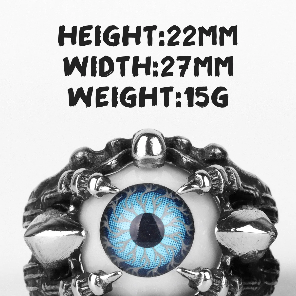Stainless Steel Men Rings Demon Devil's Eye Domineering Punk Rock Hip Hop  For Biker Male Boy Jewelry Creativity Gift Wholesale - Rings - AliExpress