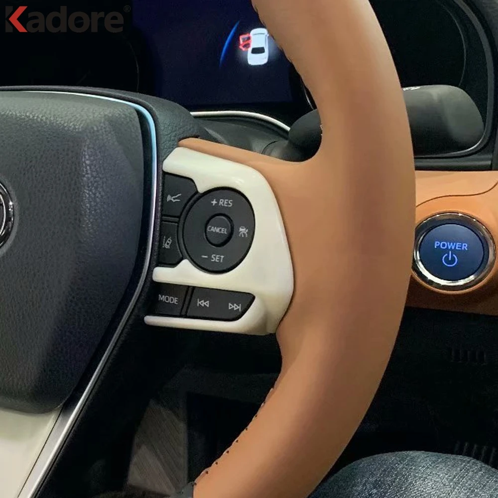 

For Toyota Avalon 2019 2020 Car Steering Wheel Decoration Cover Trim Frame Sticker accessories
