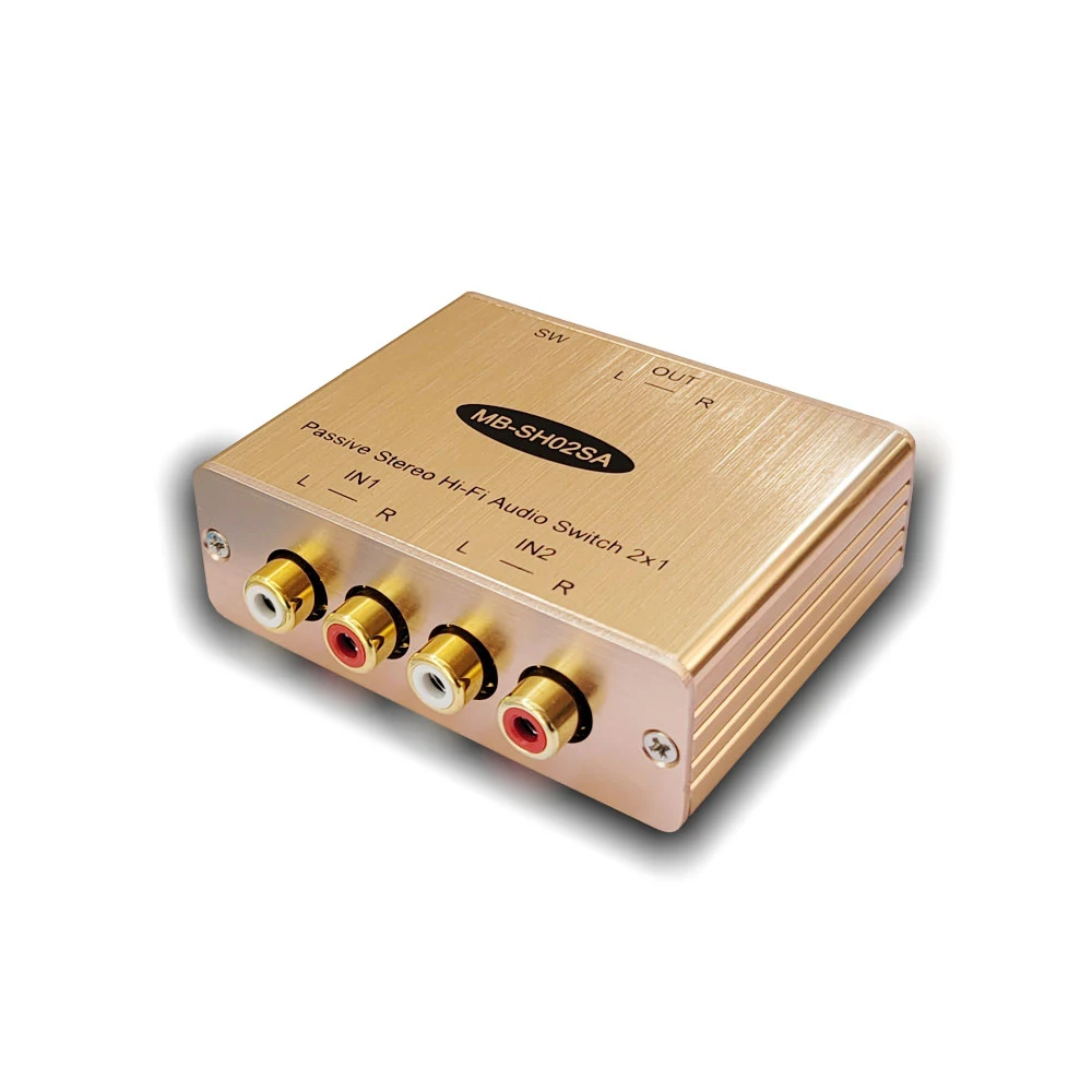 Стерео L/R аудио коммутатор RCA HiFi селектор 2 в 1 переключатель без потери |