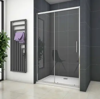 

Shower screen sliding door glass 5mm tempered transparent 120x190cm