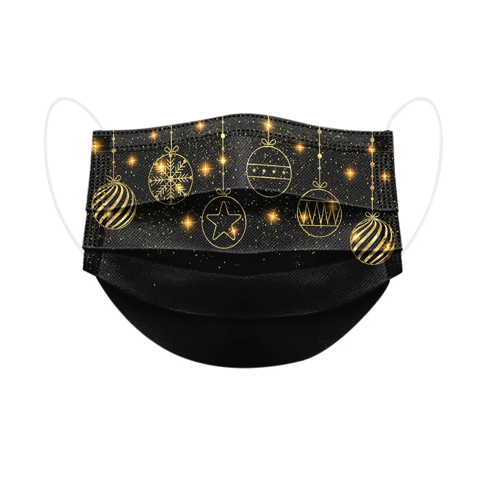 2021 Christmas Mask Gold Printing Adult/Child Mask Disposable High Quality Mask 3 Layer Child Mask Maschere 2