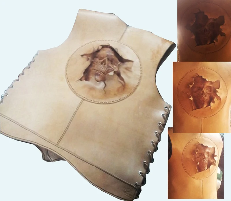 Ручной работы уникальный дизайн инструменты-кожа формовочная форма-ручной работы кожаные инструменты-скелет формы черепа