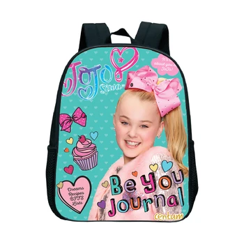 

12 Inch Jojo Siwa School Backpack Beautiful Popular Pattern Rucksack Children Kids School Bag Primary Book Bags for Girls