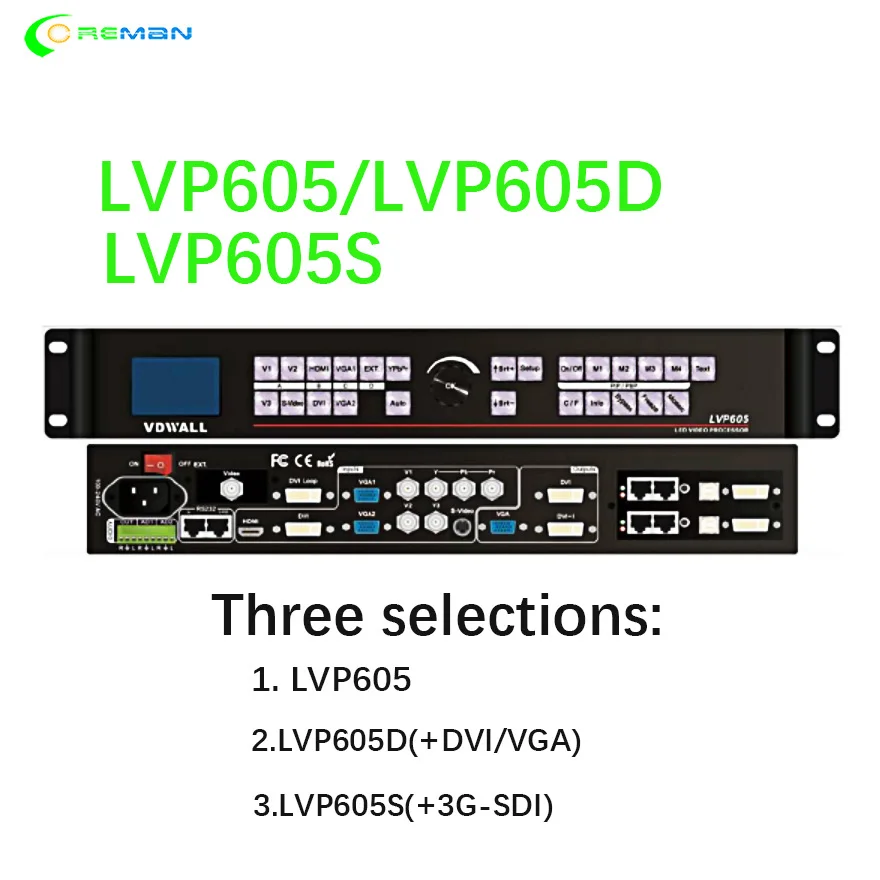 Светодиодный прокатный дисплей светодиодный видеопроцессор LVP605 полноцветная
