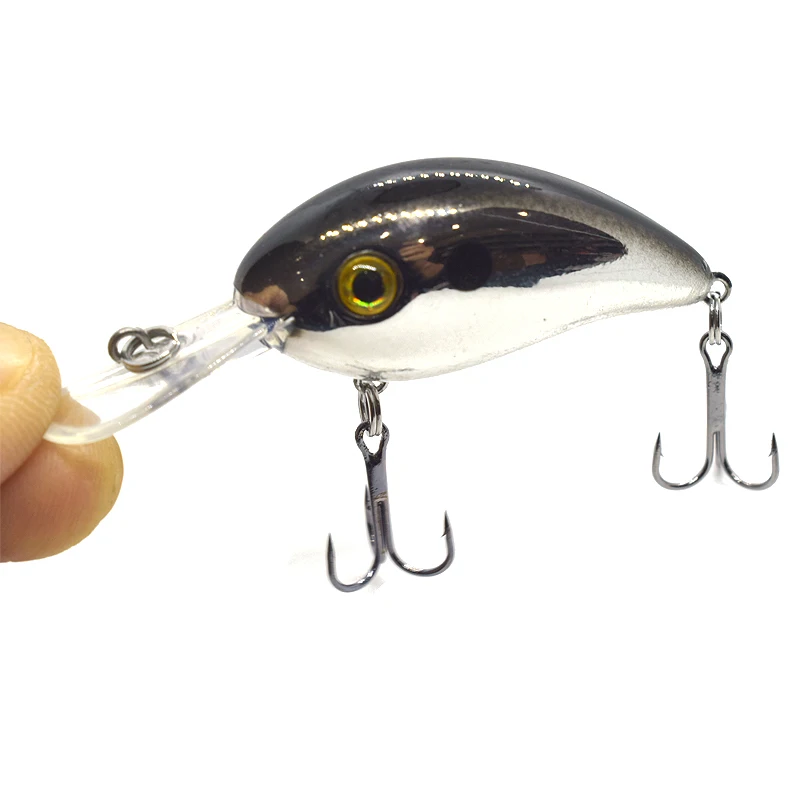 43 мм 5,3 г Crappie Crankbaits дайвинг с неглубоким погружением квадратные накладные воблеры искусственная жесткая приманка для ловли окуня воблер гольян - Цвет: 1