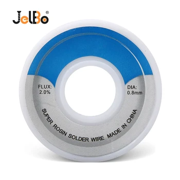 

JelBo 0.8mm/1mm 100g Reel wire coil Fixed Connection Welding tin wire low melting point soldering iron Connection tool