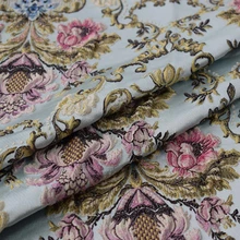 Французский импорт Ледяной Синий Гобелен жаккардовая ткань для пальто юбка Базен riche getzner ткани tissus tissu telas materia tecidos DIY