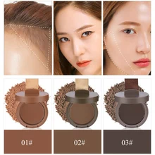Ремонт волос порошок прессованный Порошок Заправка количество линии волос пополнение анти-пот емкость тени для укладки волос