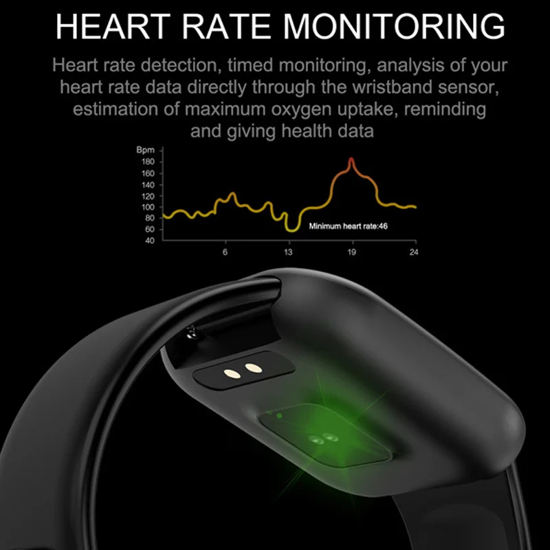 Спортивные умные часы X16 Heart Rate мужской женский браслет кровяное давление фитнес-трекер Водонепроницаемый Android IOS цветной музыкальный звонок