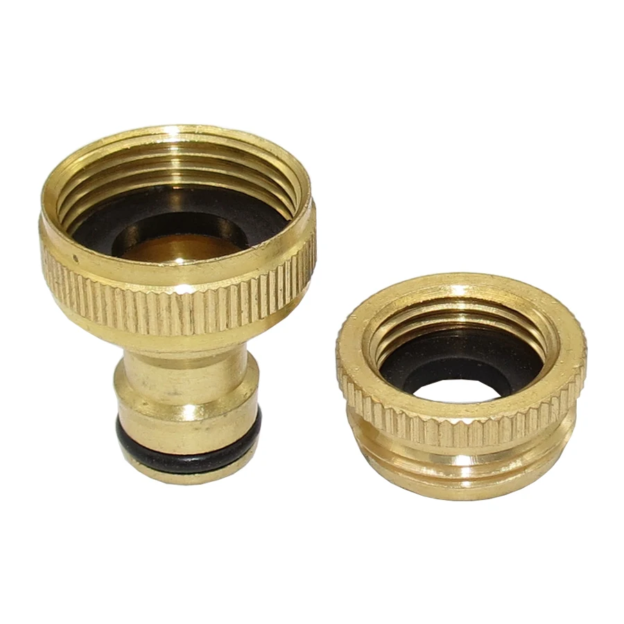 Brass 1/2" 3/4“ 1" Thread Quick Connector Garden Irrigation Faucet Adapter Joints 1/2" Hose Water Gun Washing Machine Fittings