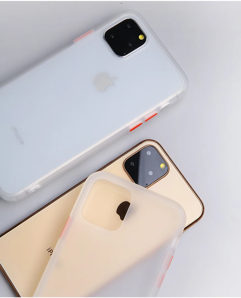 Противоударный защитный чехол для iPhone XS Max X XR 7 8 6 6S Plus, мягкая рамка, жесткая задняя крышка из поликарбоната для iPhone 11 Pro Max, прозрачный чехол