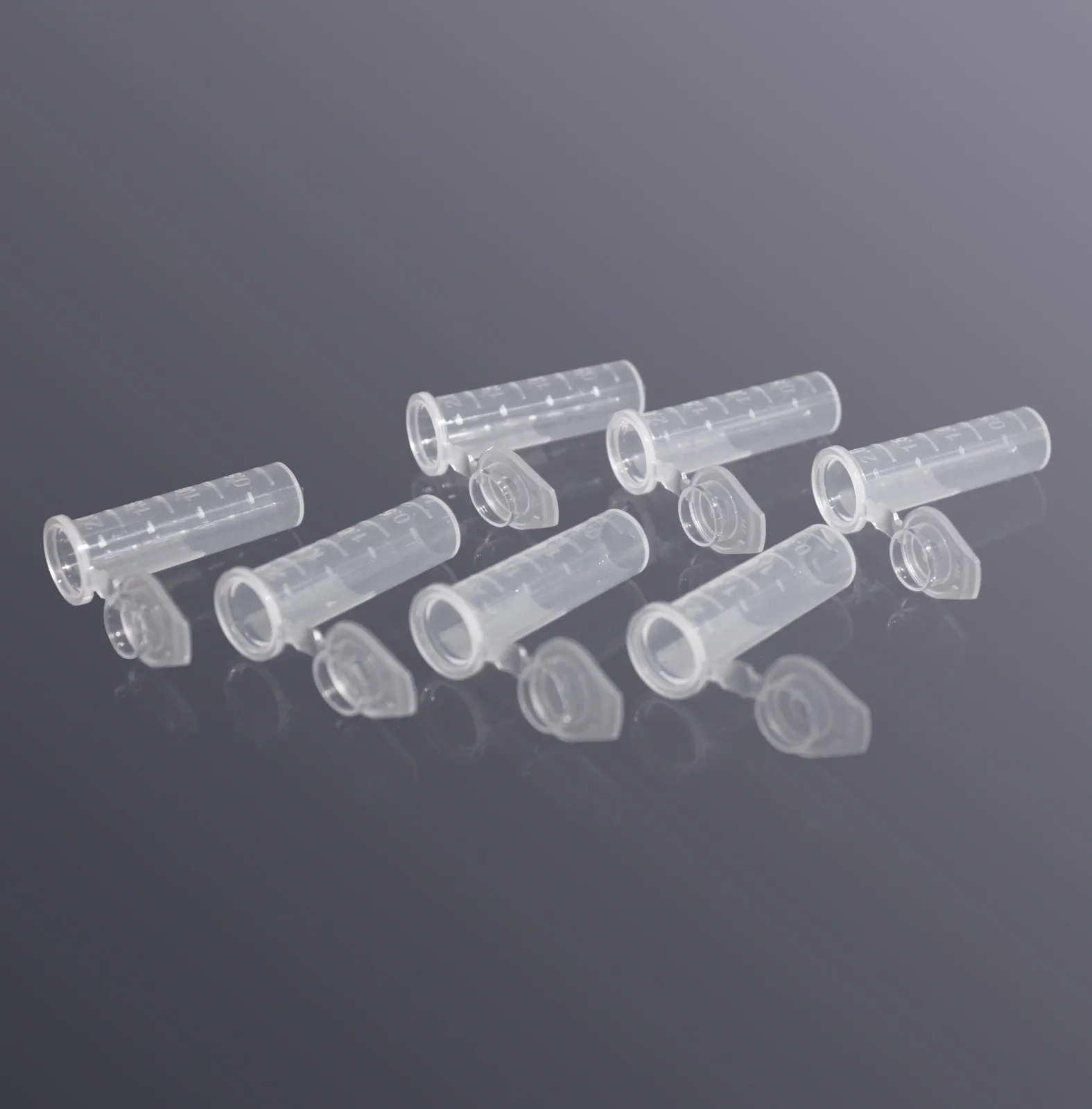 Labselect 2ml Clear Plastic Vials Container Snap Cap Centrifuge Tubes Vials Sample Lab Container No DNA, no RNase