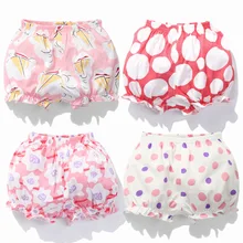Женские шорты для маленьких девочек, верхняя одежда для малышей, большие штаны на подгузник, летние штаны из чистого хлопка, Тонкие штаны на подгузник для 0, 1, 3 лет, Kityang