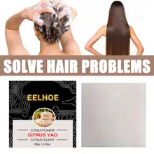 1pcs Hair Conditioner Rice Essence Hair Conditioning Softening Shampoo Soap Repair Splitting Shampoo Nourishing Hair Soap