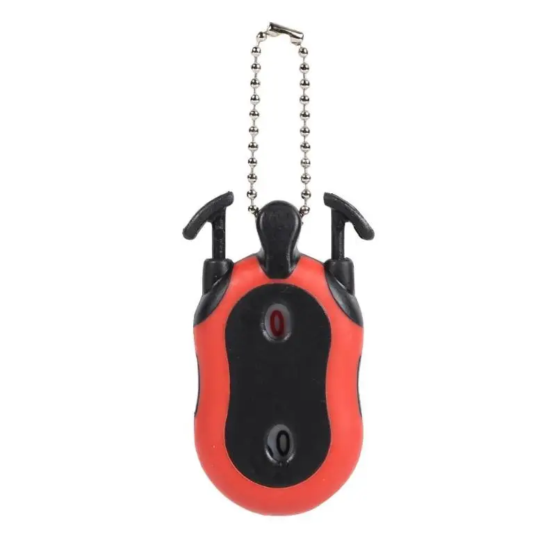 Handy Mini Golf Stroke Shot Putt Score Indicator Counter Tally Keeper with KeyChain Dual Dial Square Scorer Golf Scoring Device