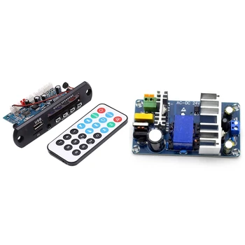 

1 Set Bluetooth Amplifier Board Stereo 10Wx2 MP3 Decoder & 1 Pcs 24V Switching Power Supply Board Supply Module
